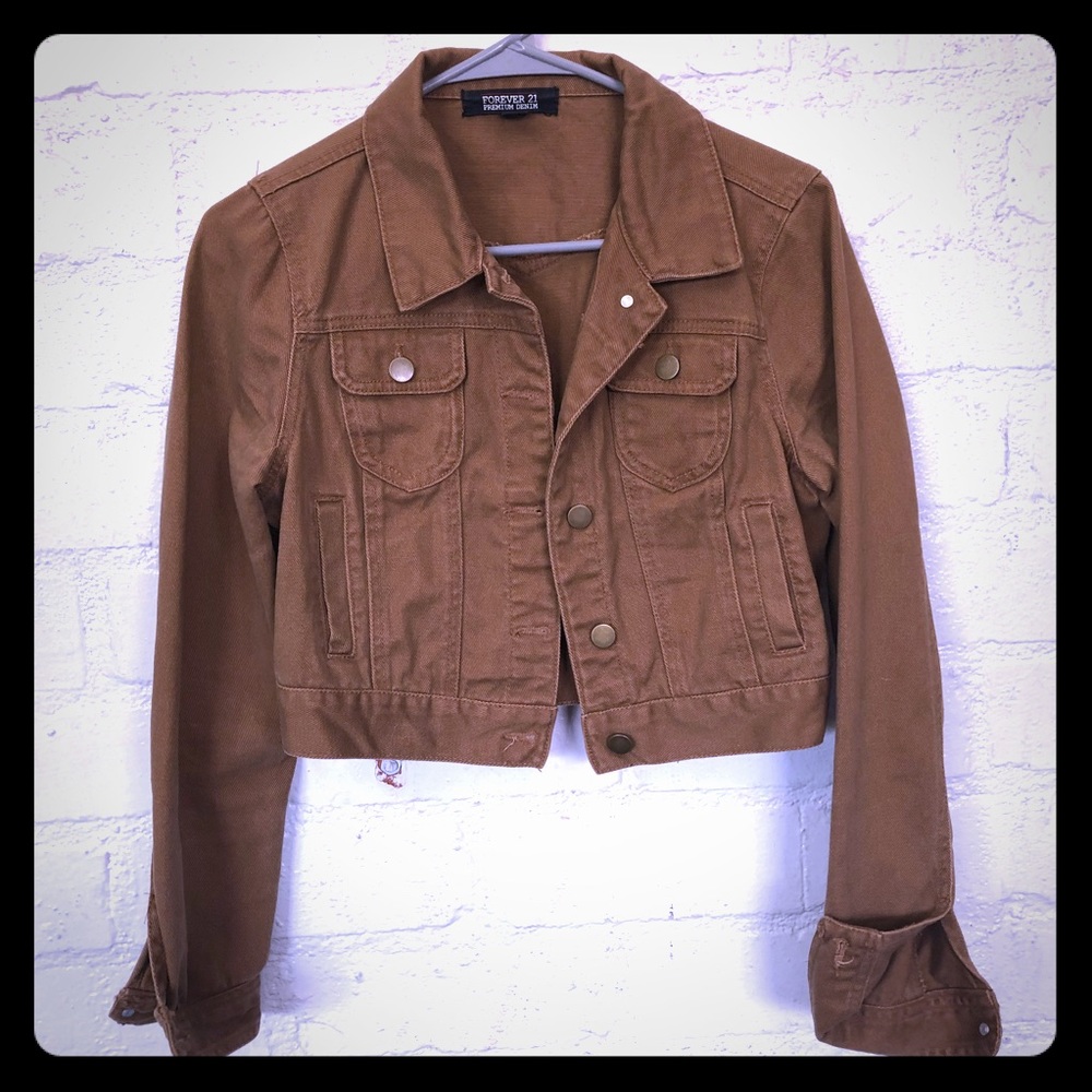 Carmel Brown Jean Jacket - Forever 21 - Medium